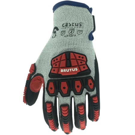 Cestus ANSI Cut A7 Impact Gloves, Nitrile Coated, 13G HPPE, L, PR 3508-L